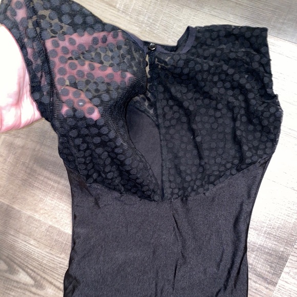 American Apparel Polka Dot Mesh Bodysuit - Picture 4 of 4